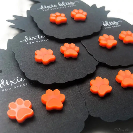 Sports Paw Studs Orange